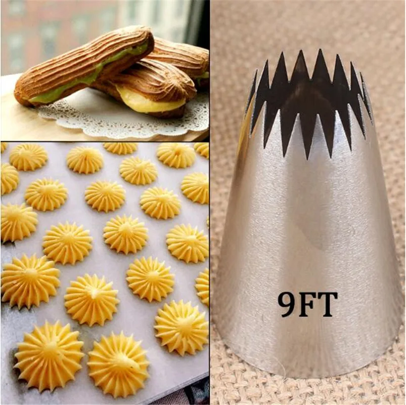 1PC Large Icing Piping Nozzles Russian Nozzles Pastry Tips Cookies Cake Decorating Tools Tips Cream Fondant Pastry Nozzles