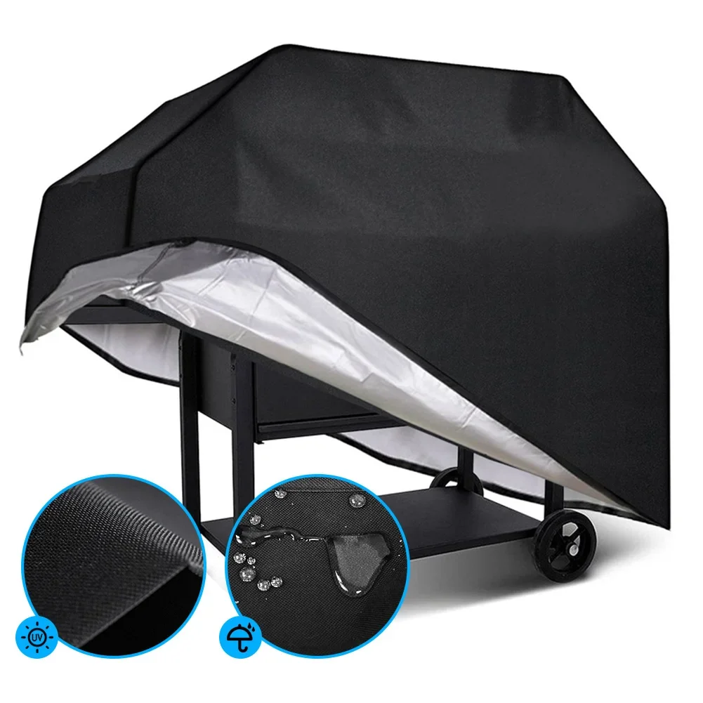 Waterproof BBQ Grill Cover BBQ Cover Anti Dust Rain UV for Gas Electric Charcoal Barbs Outdoor Garden BBQ Accessories