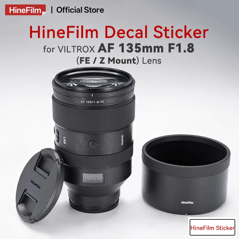 

Hinefilm Skin for Viltrox AF135mm F1.8 LAB FE / Z Lens Skin for Viltrox AF135 F1.8 Lens Sticker 135 f1.8 Lens Warp Cover 135 1.8