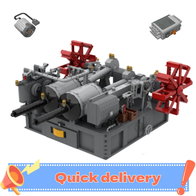 

MOC Creative Series Electric Steam Engine DIY Assembly Toy Building Block Model Children's Education Gift High Difficulty