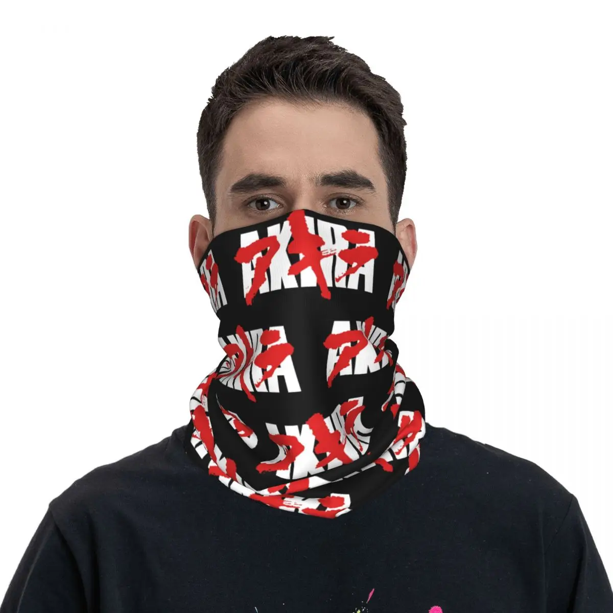 Blutige Akira Hals Gamasche gedruckt Unisex Gesichts maske Schal warmes Stirnband Wandern wind dicht