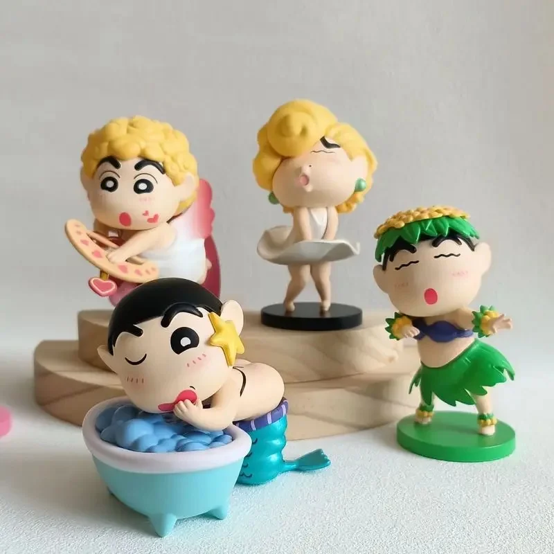 New Crayon Xiaoxin Blind Box Home Decorations Girls Children 6 Funny Cosplay Cupid Bunny Girl Funny Cute Figurine Gifts Desktop