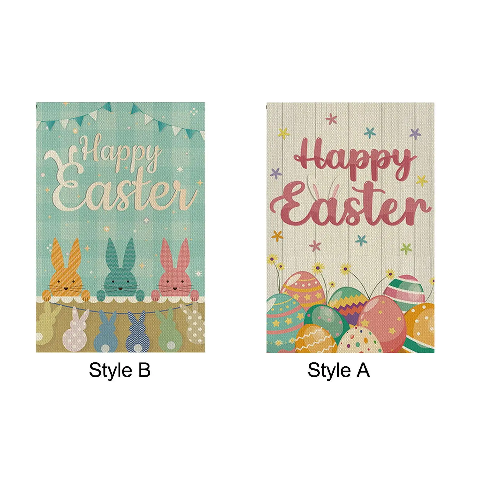 Happy Easter Garden Flag Premium Garden Flags Adorable Double Sided Easter Yard Flag for Farmhouse Spring Outside Patio Holiday