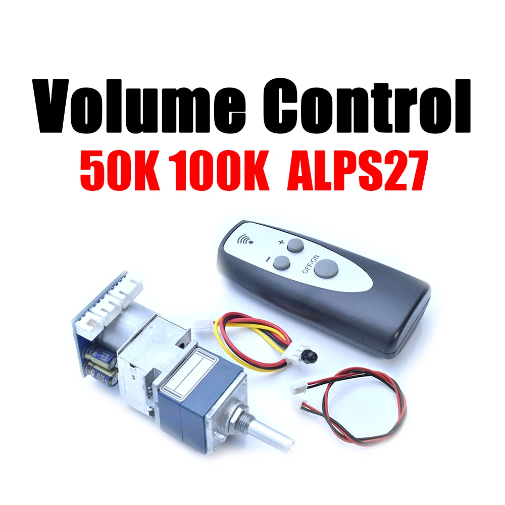 Controle de Volume do Controle Remoto do Motor Ajuste a Placa Potenciômetro para o Amplificador do Pré-amplificador Áudio do Auscultador Alps27 5k 10k 20k 50k 100k o