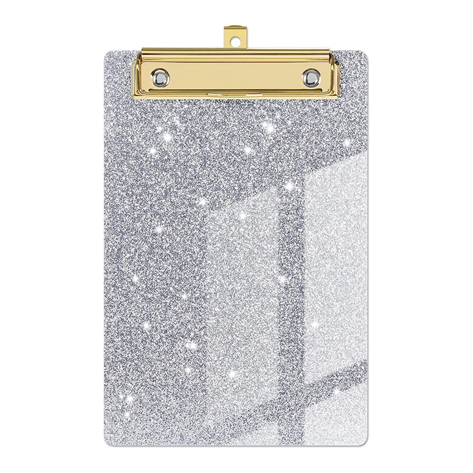 Shiny Powder Clipboard 10*15cm Small Rectangular Acrylic Clipboard Student Drawing Writing Tools Menu Board