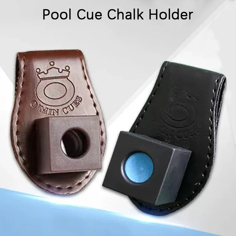 Pool Cue Chalk Holder, Magnetic Billiard Snooker Pool Cue Chalk Holder With Belt Clip Portable Fix Cue Chalk Bag Billiards Acces