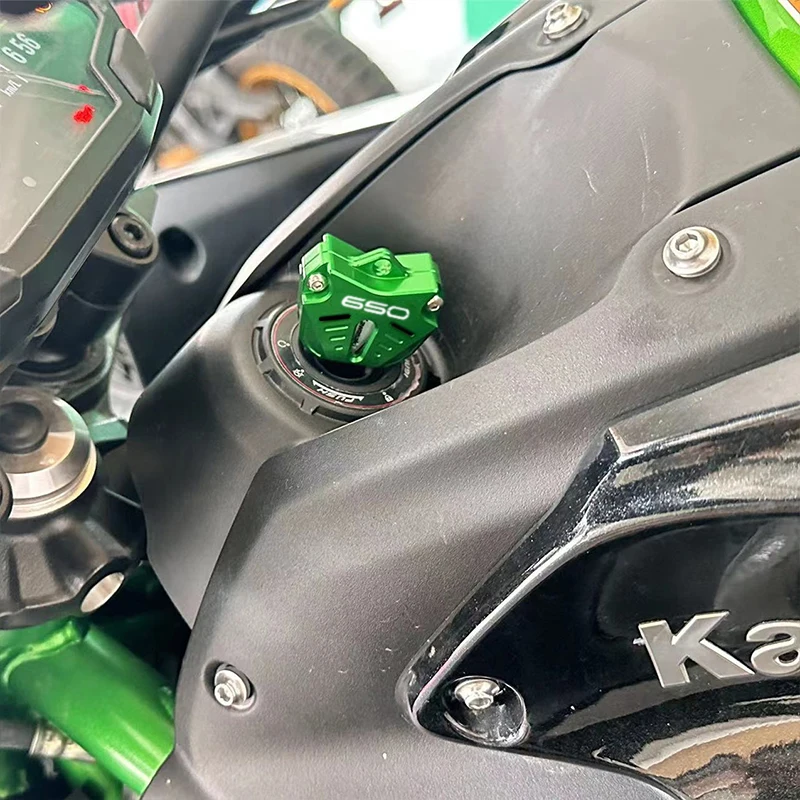 Für kawasaki z650 z 2017 z650rs ninja 2023 2012-2015 cnc motorrad schlüssel gehäuse abdeckung schlüssels chale schlüssel ring schlüssel anhänger