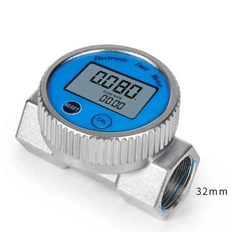 T21C Digital Fuel Gauge Methanol Electronic Turbine Flowmeter Flow Meter Dn32mm High Precision Oil Flow Meter