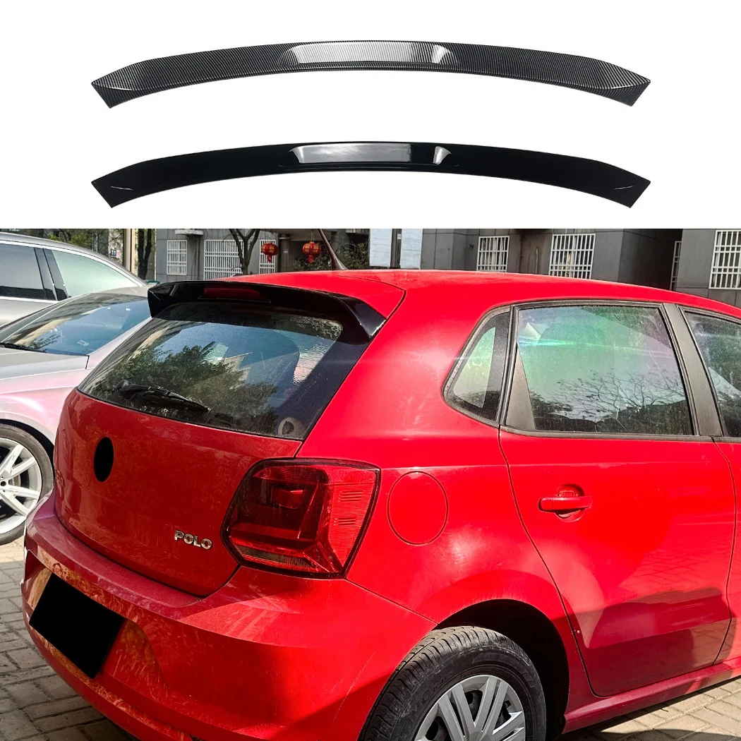 Image of Heckspoiler für Volkswagen Polo MK5 6R 6C 2009-2017 GTI-Stil Spoiler Heckflügel Kappen-Splitter Tuning-Zubehör