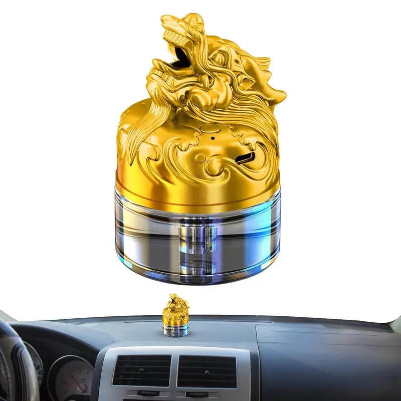 Car Scent Diffuser 4 Modes Smart Dragon Humidifier 50Ml Creative Air Freshener Vehicle Fragrance Diffuser For Relaxing Removing