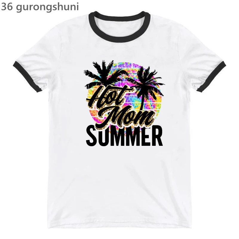 

Hot Mom Summer Beach Women'S Tshirt Fashion Retro Tshirt Femme Summer Leisure Camiseta Mujer Tshirt Tumblr Tops Tee wholesale