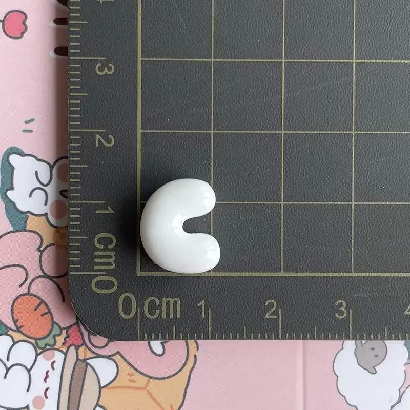 Harz-Alphabet-Buchstabenanhänger 26 Stück Niedliches Pastell-Bubble-Design Komplettes A-Z-Set für DIY-Bastelkurse Schmuckherstellung Aktivitäten – Detail 8