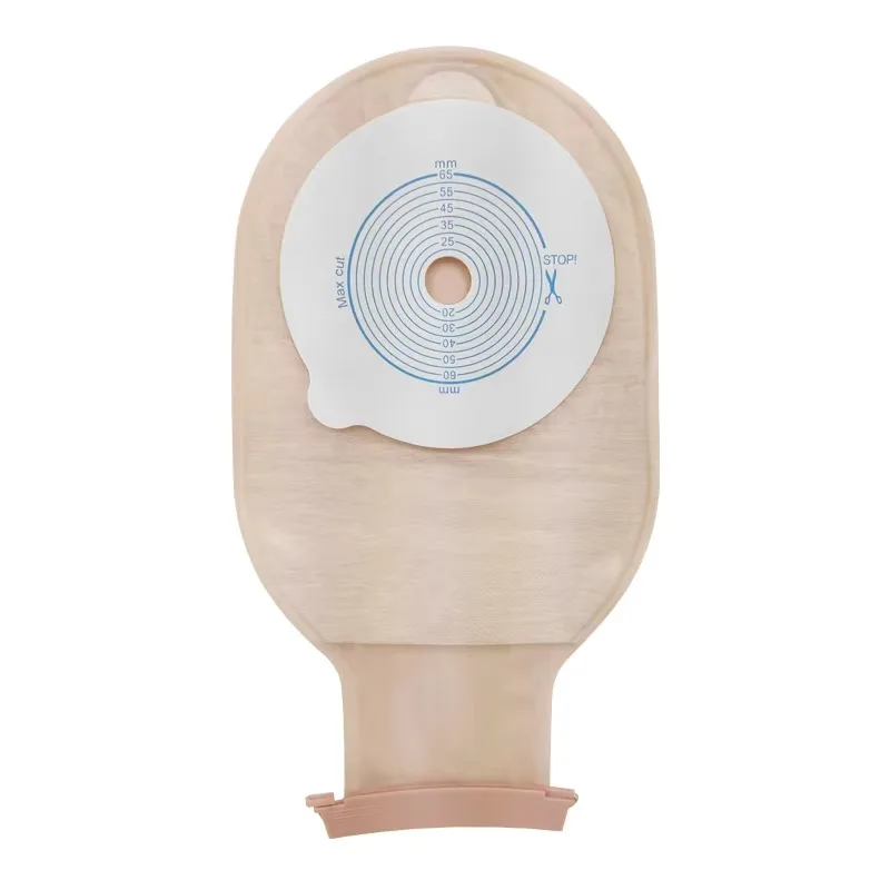 

【Best-selling】Professional One-Piece Disposable Active Carbon Filter Adhesive Flange Medical Waterproof Ostomy Bag Supplies