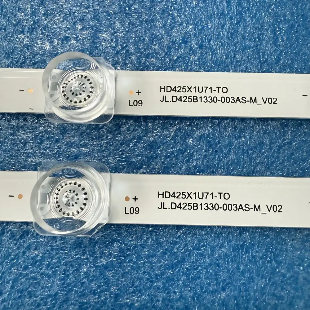 2pcs/set LED Strip 11LED For TV Hisense 43A7100 43A7100F 43A7100FTUK HD425X1U51-T0L2 SVH425A17 CRH-BX43X1U513030T0211069 REV1.0