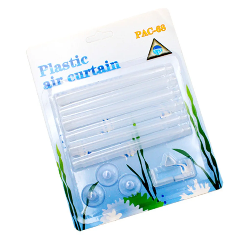 

2 set Oxygen Strip 17X13.5X1.3Cm Transparent Air For Fish Tank Aquarium Durable Plastic Bubbler Removable Cleanable Bubble Strip