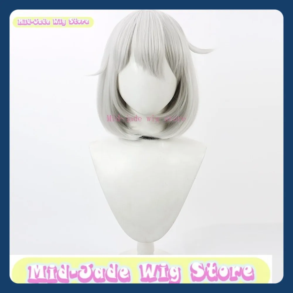 Mid-jade Pruik Winkel Guilty Gear Elphelt Cosplay Pruik Anime Spel Rollenspel Halloween Party Prestaties Synthetisch Haar