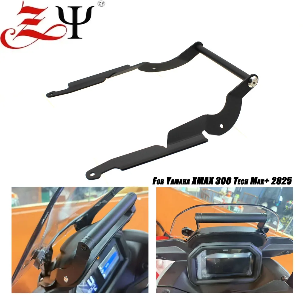 

Motorcycle Accessories Phone Holder Stand GPS Navigation Plate Bracket For YAMAHA XMAX350 X-MAX 350 2025-