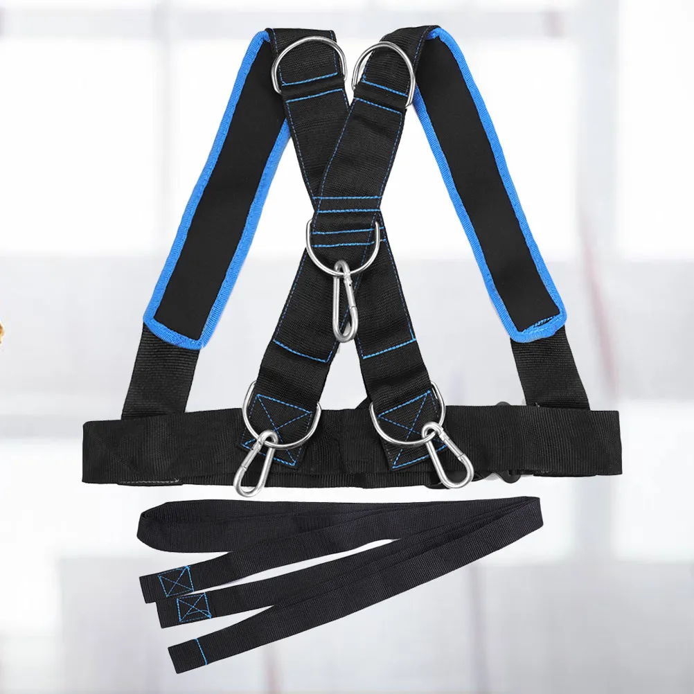 1Pcs Sled Workout Harness Heavy Duty Resistance Training Harness for Tire Pull Sled Drag Fitness Core Posterior Chain Strength