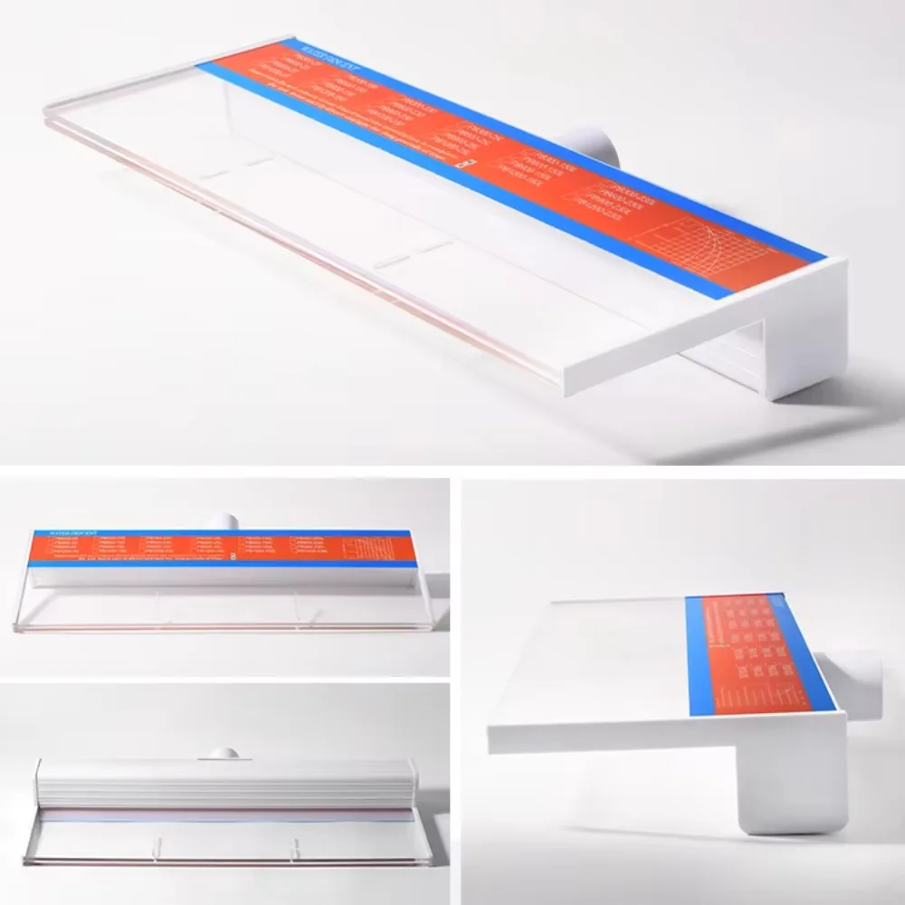 Acrylic Wall Mounted Swimming Pool Cascade Blade Waterfall Sheer Descent for Pool and Pond Decoration