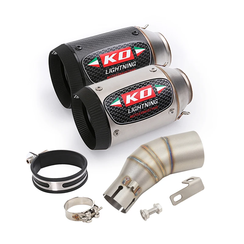 Slip On For CFMOTO Papio 125 X0-1 X0-2 2023-2025 Motorcycle Exhaust Escape System Middle Link Pipe Muffler With DB Killer