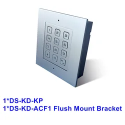 Hikvision DS-KD-KP DS-KD-ACF1 IP Door Station Modular Keypad Doorphone Outdoor Flush Mount Doorbell