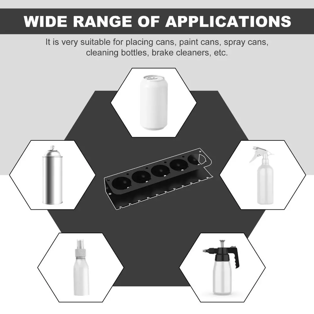 

Wall Mounted Design Wall Mounted Aerosol Can Holder Stable Structure Great Load-Bearing Capacity Pneumatic Tool Storage Rack