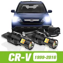 2pcs For Honda CR-V CRV 1999-2016 Dual Mode LED Turn Signal+Daytime Running Light DRL 2006 2007 2011 2012 2013 2014 Accessories