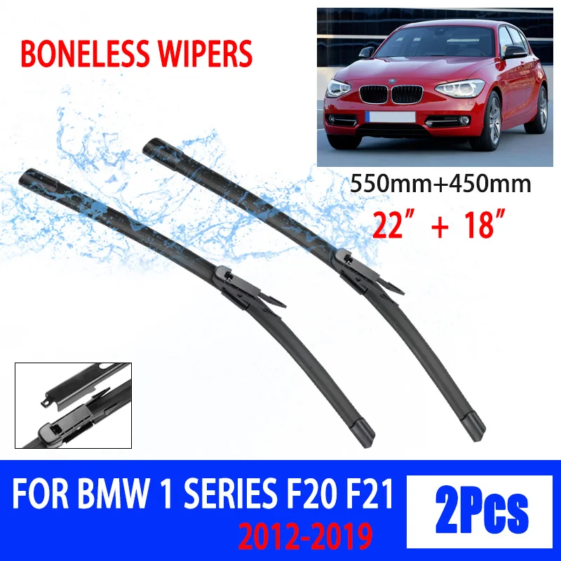 For BMW 1 Series F20 F21 2012-2019 Car Wiper Dovetail Soft Rubber Wiper Windshield Windscreen HD Quiet Automotive Wiper 22\