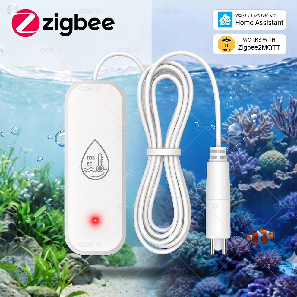 Marine Aquarium Hydrometer - Zigbee Waterkwaliteitstester 7 in 1 Zeewater
