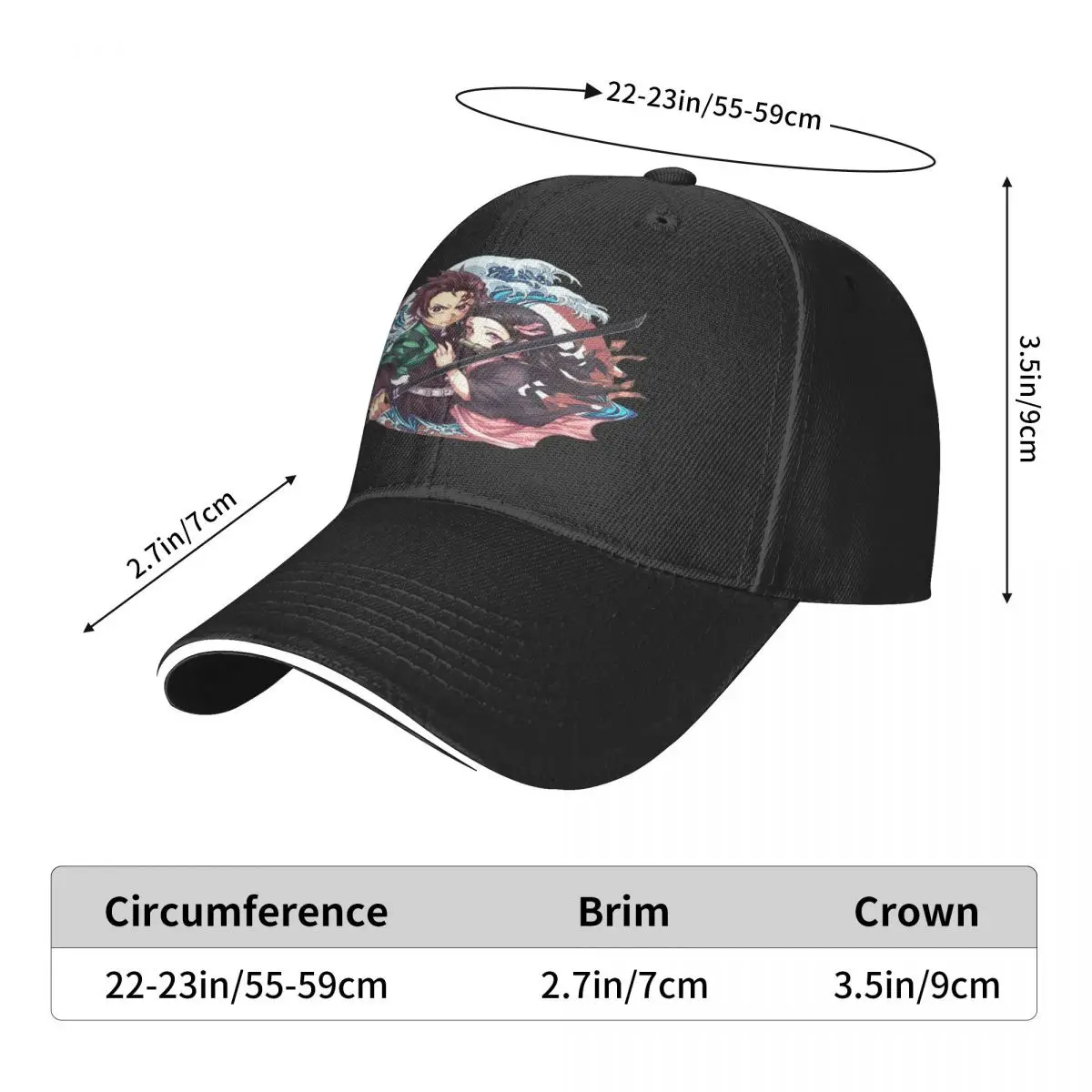 Demon Slayer 864 Man Hat Cap Male Men's Hats Cap Man Summer Men's Baseball Cap Man Hat Baseball Cap