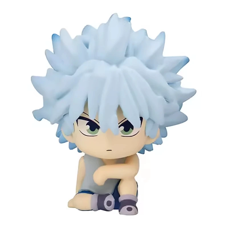 HUNTER X HUNTER Gacha Toys Killua Zoldyck Illumi zodyck alcas Anime Model Ornaments Box Toys