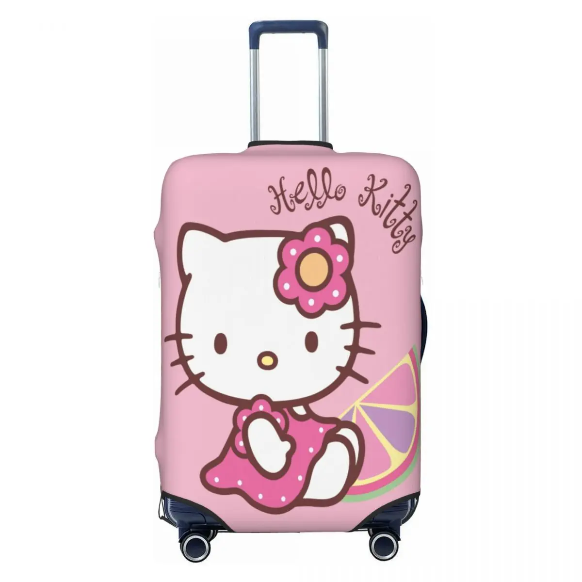 

Cute Kawaii Hello Kitty Kitten Luggage Cover Protector Elastic Cartoon Cat Travel Suitcase Covers