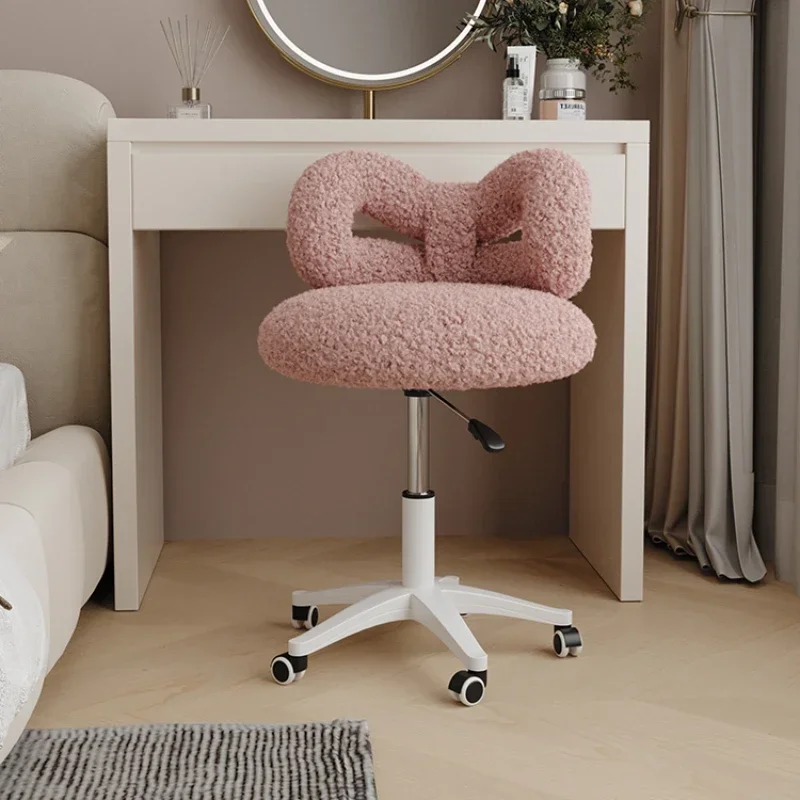 Silla de maquillaje minimalista moderna para sala de estar, sillón ligero de diseñador de lujo, con respaldo, versatilidad, muebles de tocador