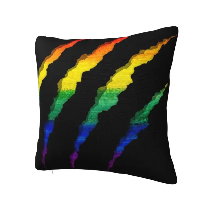 LGBT Ripped And Shredded Cushion Cover 45*45 cm Polyester Gay Lesbian Pride Throw Pillow Case Bedroom Decoration Sofa Pillowslip