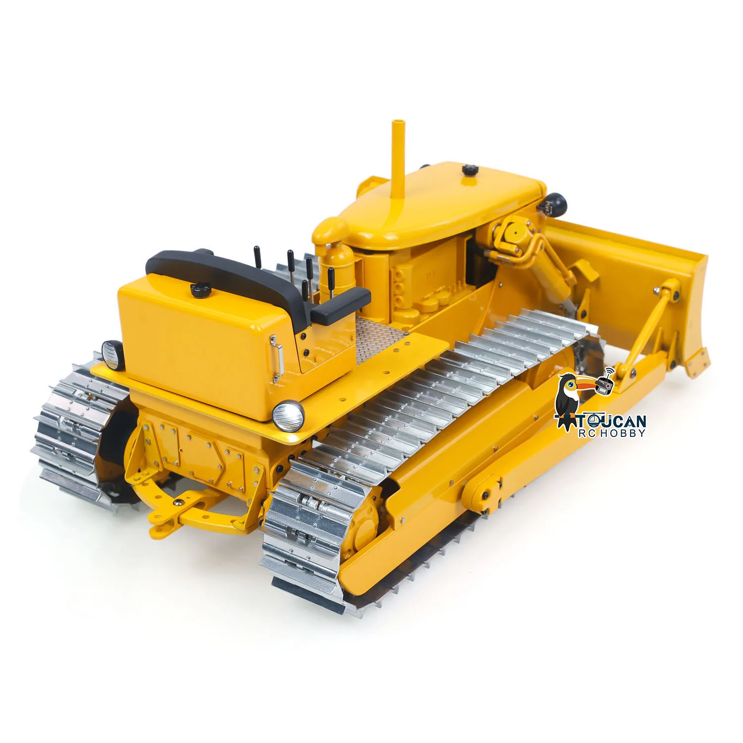 D7 RTR Metall MDRC 1/14 Hydraulischer RC-Bulldozer mit CNC-Sound- und Lichtsystem, Batterie, Fernbedienung, Dozer-Spielzeugmodell