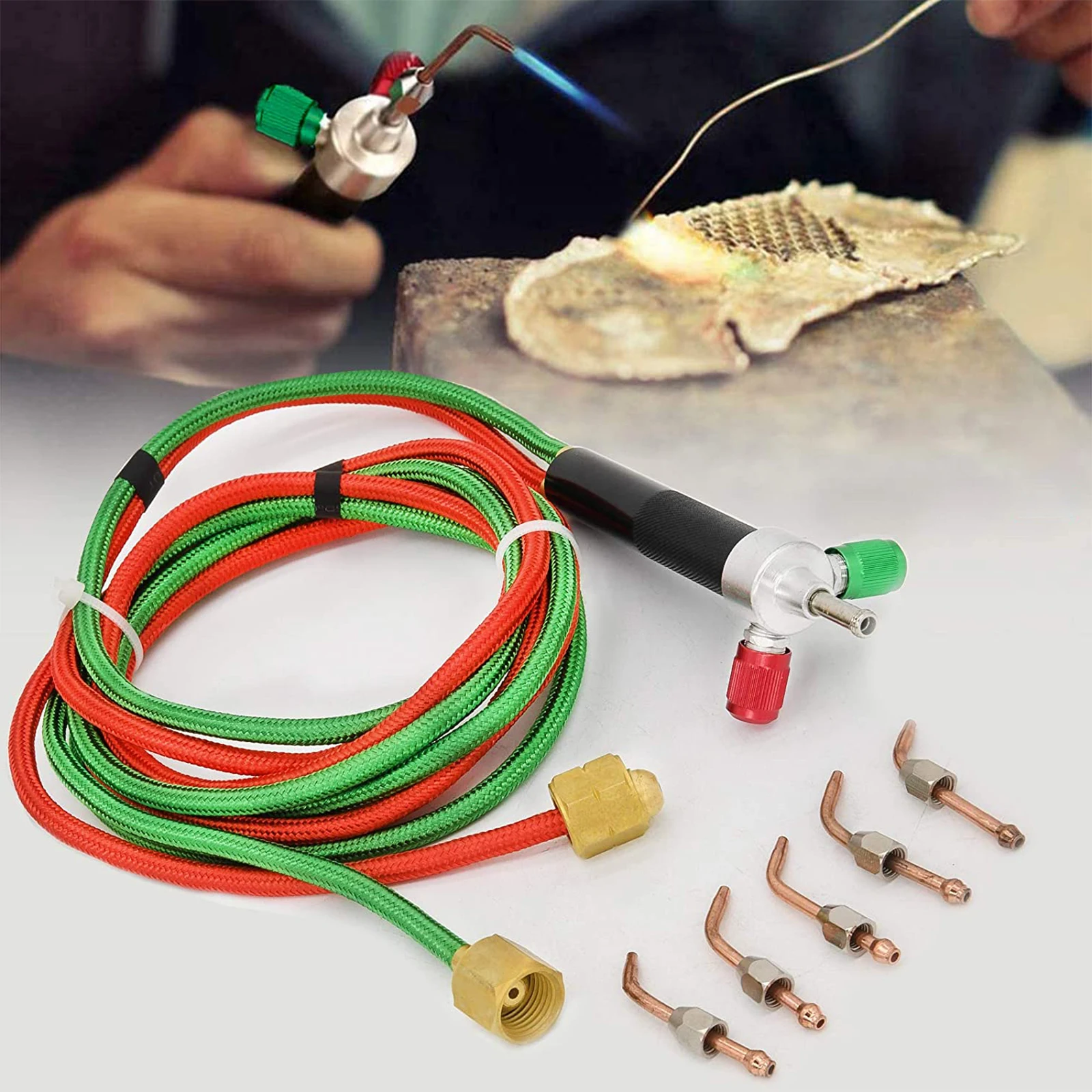 Mini Gas Little Torch Soldering Welding Gun Kit With 5 Tips For Hoses Jewelry Repair And Construction Crafts Little Torch Oxyge