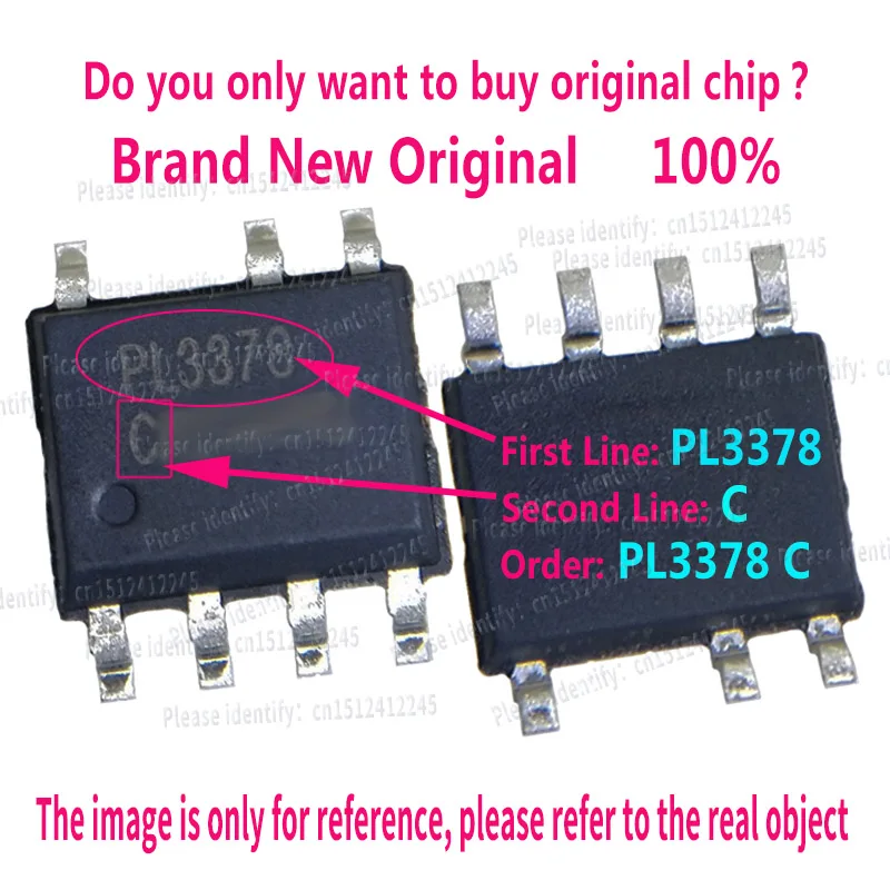 PL3378C MARK: PL3378 C SOP7, Primary Control PWM Power Switch, Constant Current/Const Voltage Regulator IC CHIP New Original