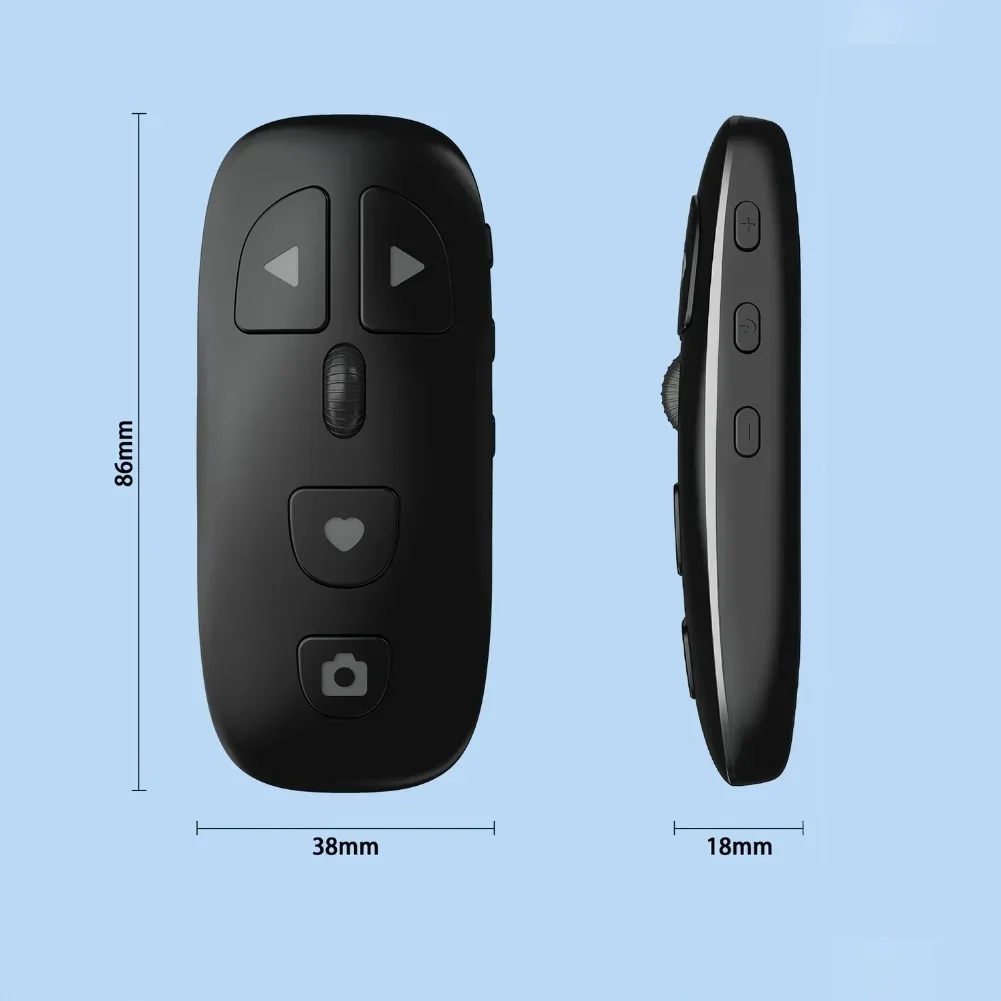Live Broadcasts Remote Control Multi Functional Silent Roller Remote Control With Zoom & Shutter Video E-book Page Flipping