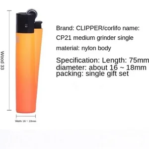 كليبر ولاعة طحن عجلة صغيرة ولاعة البوتان مصباح يدوي ولاعة (24 قطعة) أدوات صغيرة ذكر إكسسوارات السجائر هدية باردة أفضل 12 ولاعة ماكينة قص قص مبيعات - رقم 1