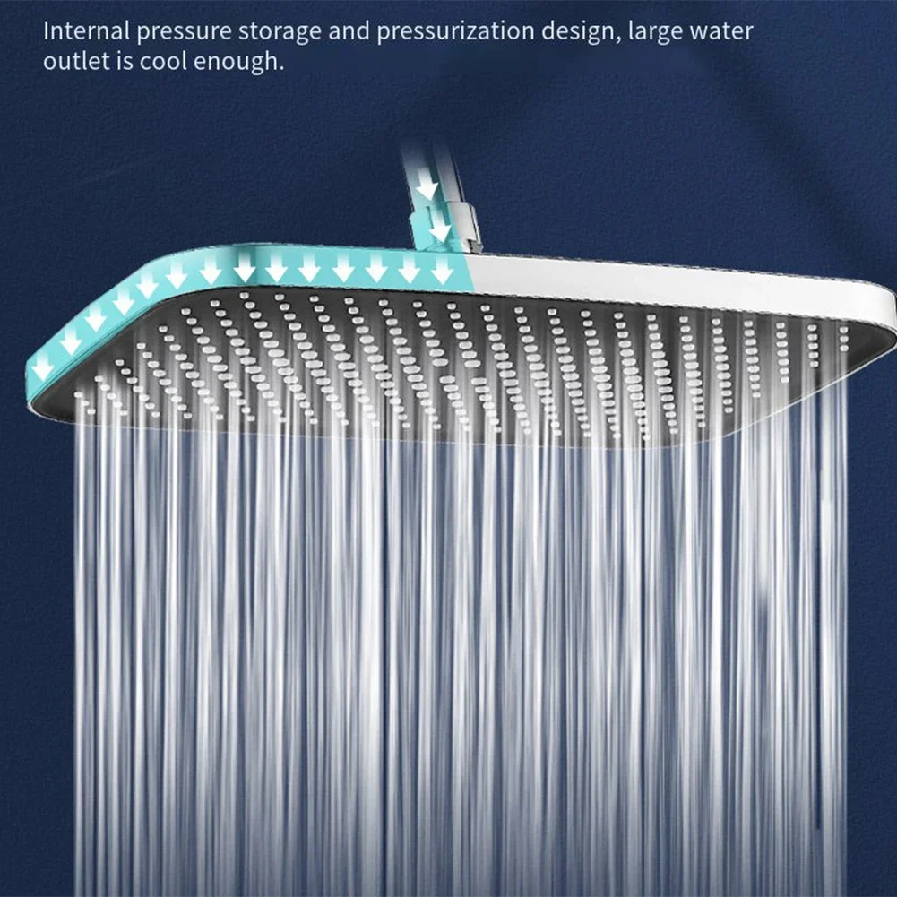 High Pressure Ceiling Mount Bath Top Spray Shower Head 36 0 ​​degree Rotation Eiling Mounted Design Degree Easy Installa