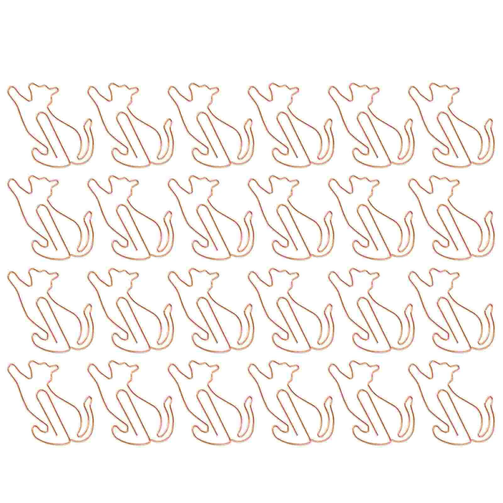 25 Pcs Dog Bone Paper Clips Cat Animal Shaped Paperclip Notebook Student Use File Folders