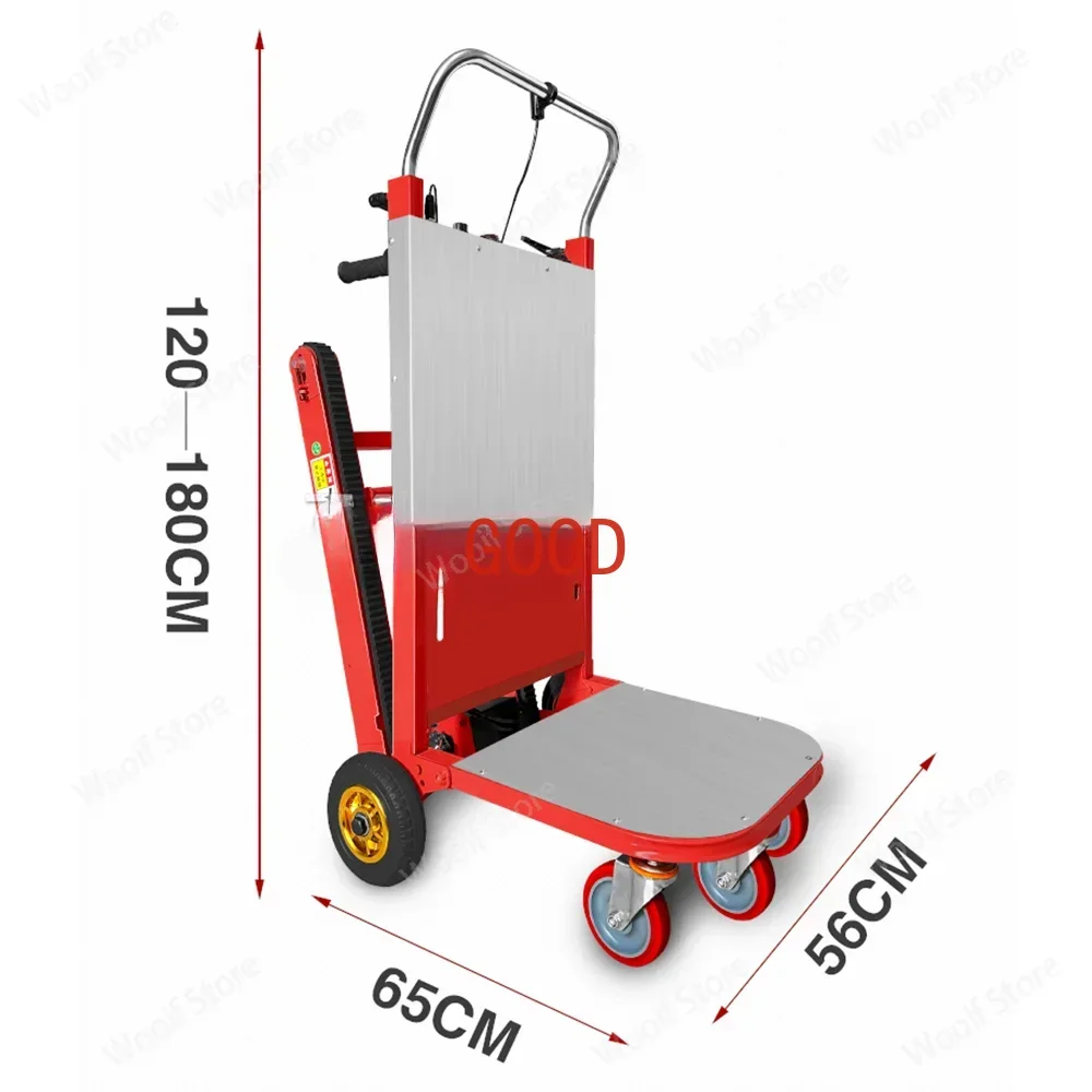 400kg 1.2kW Electric Stair Climbing Car Hand trolley Stair Climber Climbing Cart Flat Truck Stair Climbing Machine