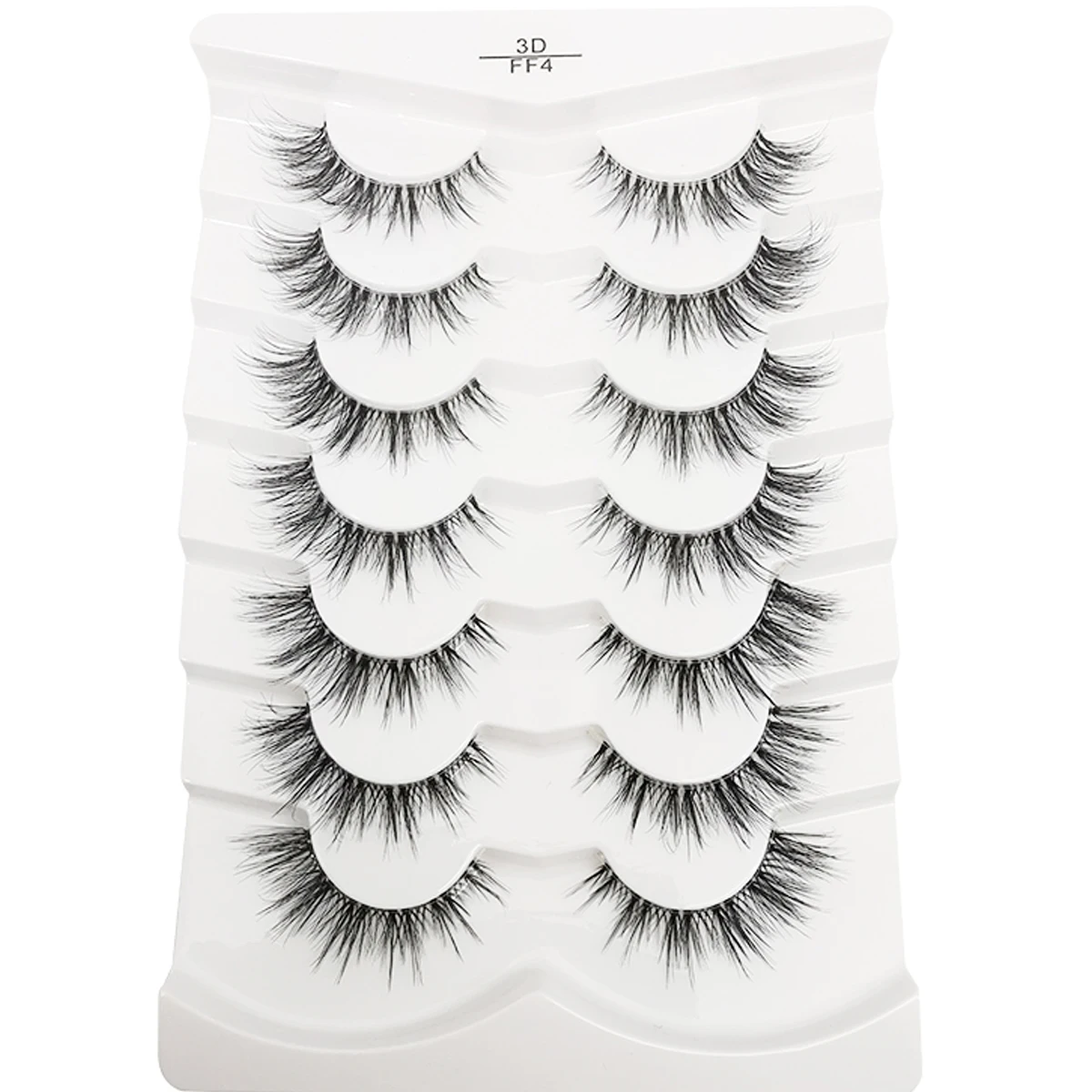 7 Pairs of Cat Eye Eyelashes Artificial Mink Eyelashes Natural Appearance Smart Mink Eyelashes Full Eyelashes