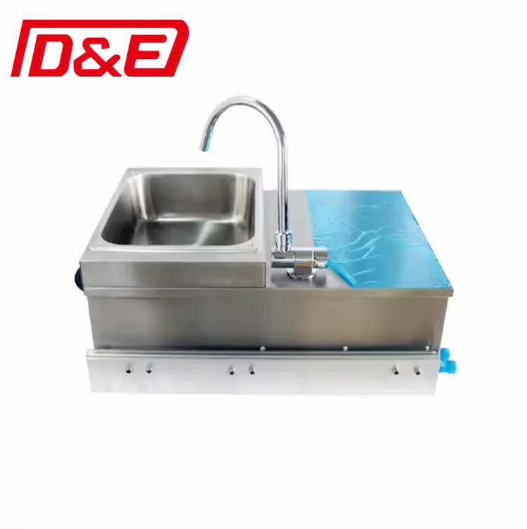 High performance integrated gas stove with sink faucet stainless steel gas stove C005 Trailer kitchen outdoor gas stove