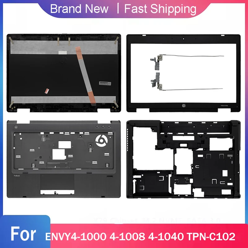 New LCD Back Cover For HP Probook 6460B 6465B 6470B 6475B Front Bezel Palmrest Laptop Bottom Case Hinges 684338-001 642778-001