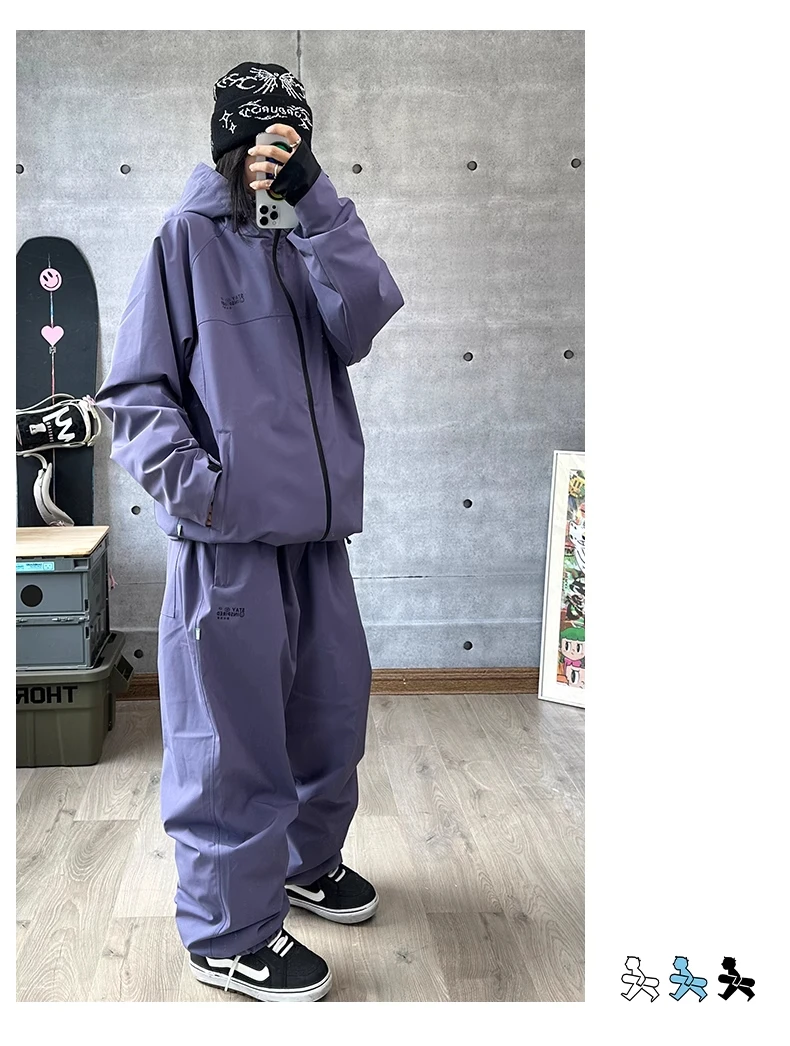John Snow New Warm Snow Wear For Men And Women Waterproof Breathable Snowboard Jacket And Pants Outdoor Professional Ski Suit