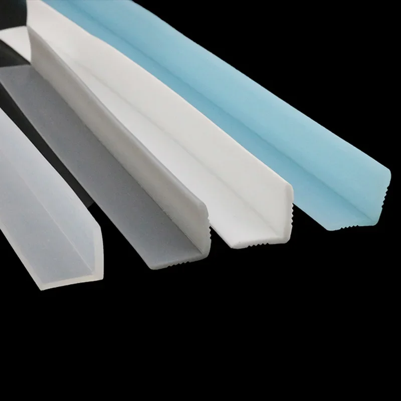 L Type Silicone Sealing Strip Glass Angle Corner Protecor Collision Avoidance Gasket Living Room Decorative Bar Hemming Strips