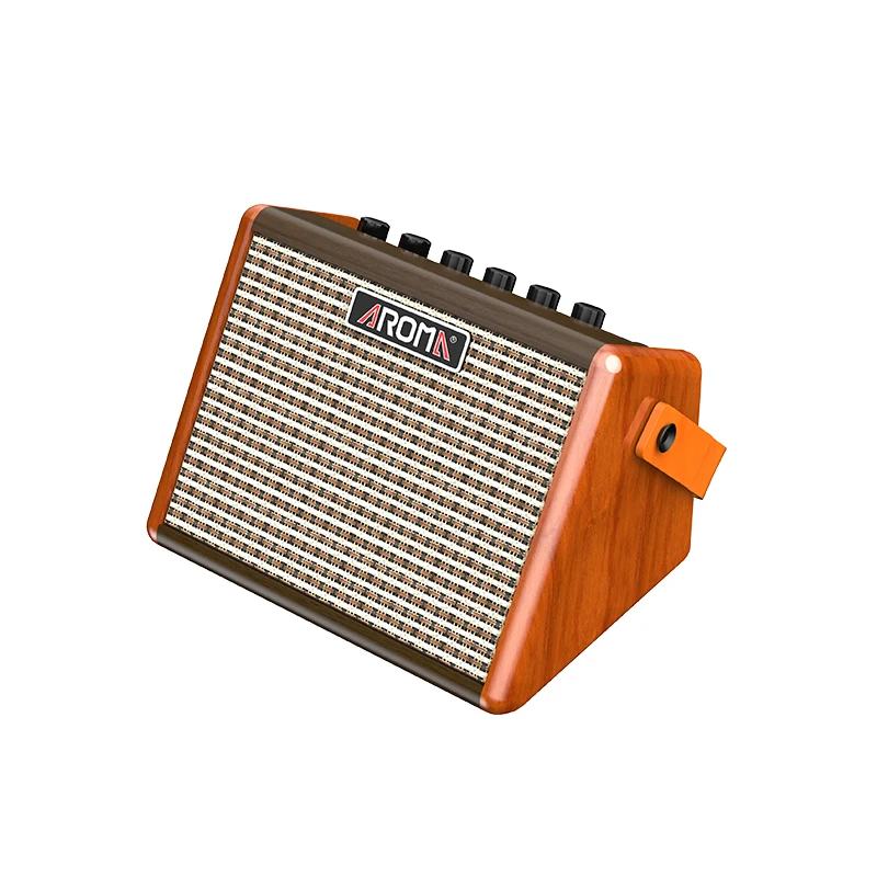 AG-15A Electric wooden acoustic guitar amplifier bass folk guitar  playing and singing chargeable portable mini outdoor