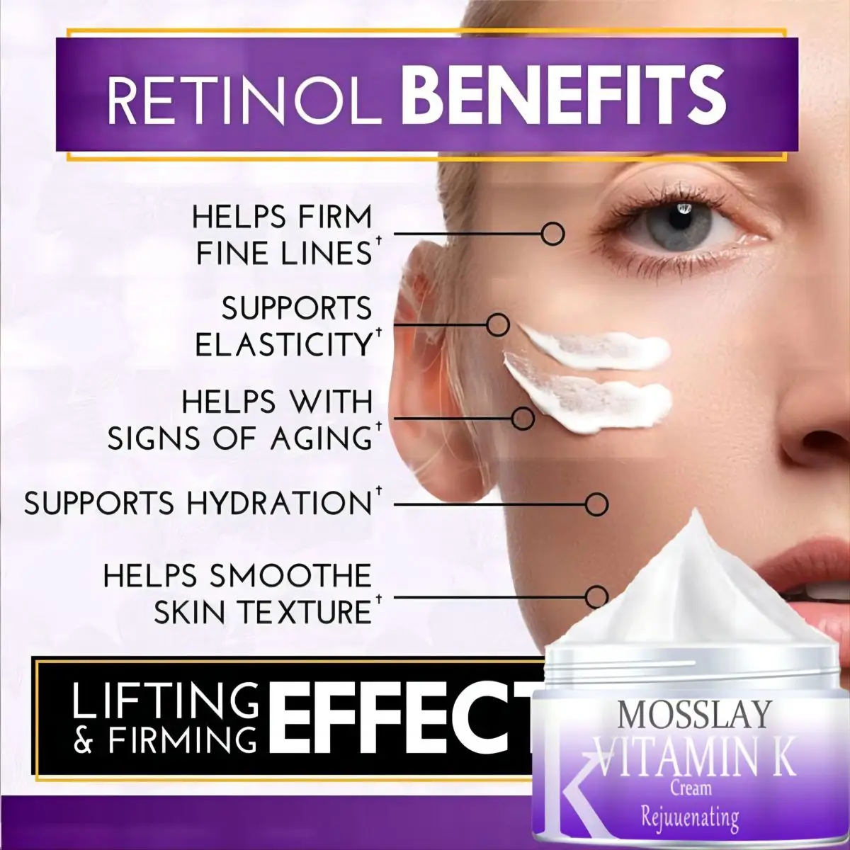 Soomiig Instant Remove Wrinkles Retinol Face Cream Lifting Anti Aging Anti Eye Bags Moisturizer Facial Treatment Korean Care