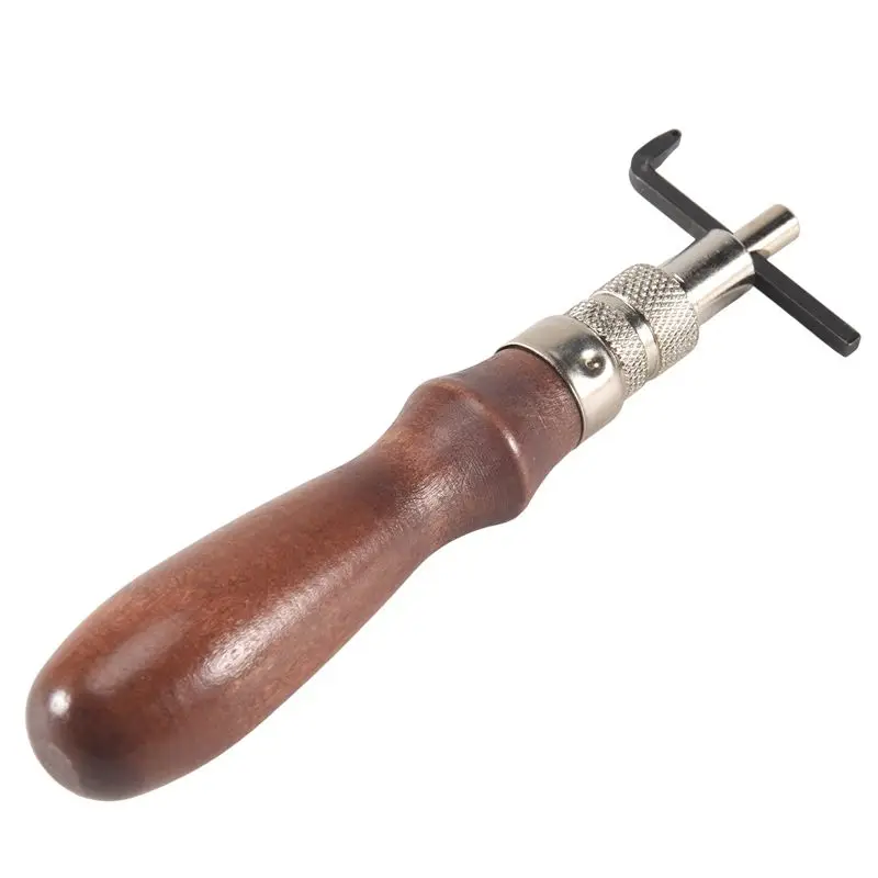 AEE4-Solid Adjustable Pro Stitching Groover And Creasing Edge Beveler Leathercraft Sets To Sew Crease Leather Craft Tool